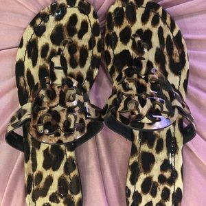 Leopard Tory Burch Sandals-NEW